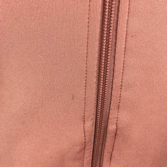 ADIDAS Dark Peach White Firebird Logo Embroidery Zip Pockets Track Jacket - Picture 16 of 16